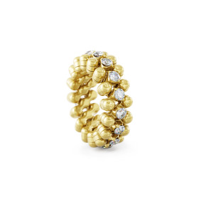 Gelbgold, Ringe, Serafino Consoli Brevetto Multi-Size Ring, Ref: RMS 3M7 YG WD
