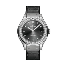         Damen- und Herrenuhr, Hublot Classic Fusion Titanium Diamonds 565.NX.7071.LR.1204