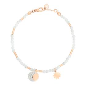 Roségold, Armschmuck, DoDo Armband Moon & Sun DBC2008-MOSUN-AD09R