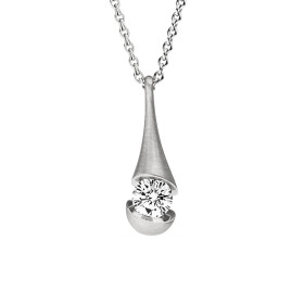 Weißgold, Halsschmuck, Schaffrath CALLA Collier, Ref: 214_CALD3_50_WW