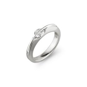 Ringe, Weißgold, Schaffrath LIBERTÉ Solitaire Ring 518_L1001_20_WW