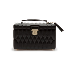 WOLF Caroline Medium Jewellery Box Black 329771