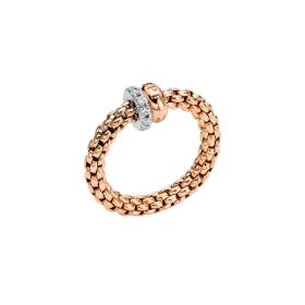 Weißgold, Ringe, FOPE Solo Flex'it Ring mit Pavébesatz 62408AX_PB_R_BRX_0XS