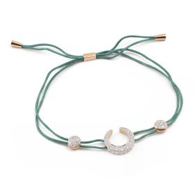 Textil, Armschmuck, Al Coro Mezzaluna Armband NB438GCR