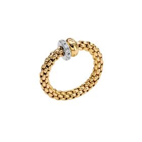 Weißgold, Ringe, FOPE Solo Flex'it Ring mit Pavébesatz 62408AX_PB_G_BGX_0XS