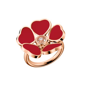 Roségold, Ringe, Chopard Happy Hearts Flowers Ring, Ref: 82A085-5807