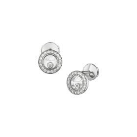 Ohrringe, Weißgold, Chopard Happy Diamonds Icons Ohrstecker 83A017-1201