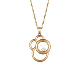 Roségold, Halsschmuck, Chopard Happy Diamonds Anhänger 799888-5001