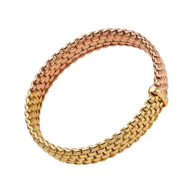 Gelbgold &amp;amp; Roségold, Armschmuck, FOPE Panorama Flex'it Armband, Ref: 01M04B2_BB_3_XGX_0XS