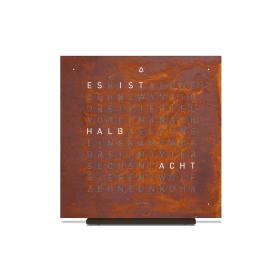Tischuhr, Qlocktwo EARTH 13.5 CREATOR´S EDITION RUST  T4BLDERT