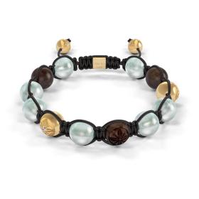 Gelbgold, Armschmuck, Shamballa Jewels Braided Armband D176403-L