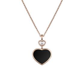 Roségold, Halsschmuck, Chopard Happy Hearts Anhänger 79A075-5201