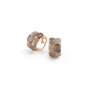 Roségold, Ohrringe, Al Coro La Piazza Creolen NE570SQR