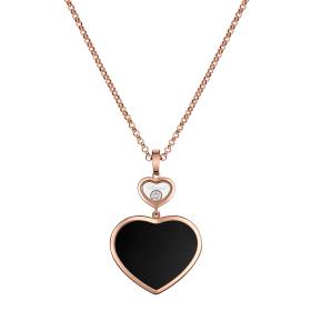 Halsschmuck, Roségold, Chopard Happy Hearts Anhänger 79A075-5201