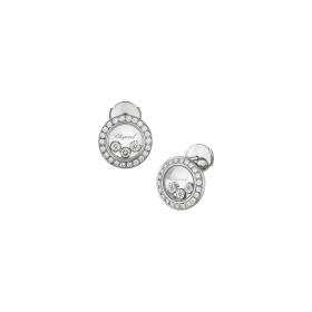 Ohrringe, Weißgold, Chopard Happy Diamonds Icons Ohrstecker 83A018-1201