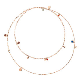         Silber rosévergoldet, Halsschmuck, DoDo Halskette Bazaar DCC1010-BAZAA-EXRAG