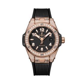 Damenuhr, Hublot Big Bang One Click King Gold Pavé 485.OX.1180.RX.1604