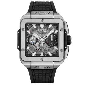 Herrenuhr, Hublot Square Bang Unico Titanium 821.NX.0170.RX