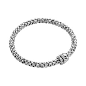 Weißgold, Armschmuck, FOPE Eka Flex'it Armband mit Diamantpavé, Ref: 62506BX_PB_B_BBB_00S