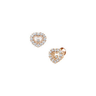 Roségold, Ohrringe, Chopard Happy Diamonds Icons Joaillerie Ohrstecker, Ref: 83A616-5001