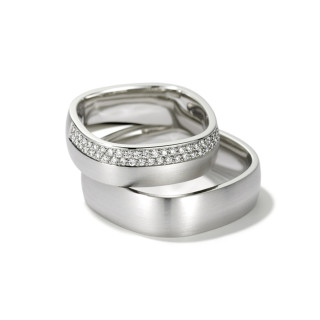  Henrich & Denzel Forma Soft Trauringe , Ref: P3345.01000-P3341.60000