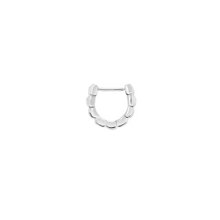 Silber, Ohrringe, DoDo Creole Granelli, Ref: DOC5004-GRANX-000AG