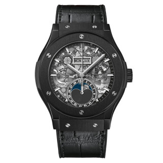 Damen- und Herrenuhr, Hublot Classic Fusion Aerofusion Moonphase Black Magic , Ref: 547.CX.0170.LR