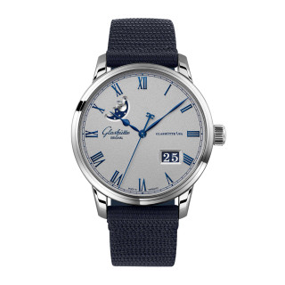 Damen- und Herrenuhr, Glashütte Original Senator Excellence Panoramadatum Mondphase, Ref: 1-36-24-02-02-64