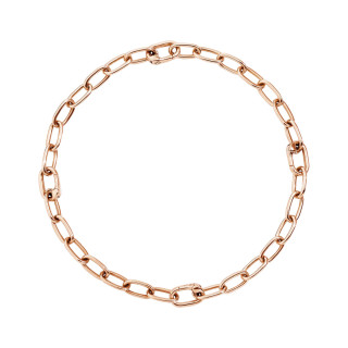 Silber rosévergoldet, Armschmuck, DoDo Armband Essentials mit aufklappbaren Gliedern, Ref: DBC1001-CHAIN-00RAG-XXL