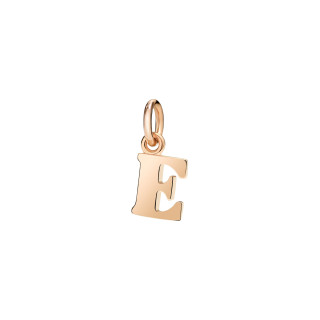 Roségold, Halsschmuck, DoDo Anhänger Buchstabe E, Ref: DMB2008-LETEL-0009R