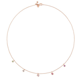 Roségold, Halsschmuck, DoDo Halskette Bollicine, Ref: DCC3002-BOLLI-MIX9R