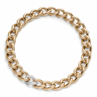 Roségold, Halsschmuck, IsabelleFa Collier "Grace 17" Pavé, Ref: 60017/45BMO-ROS