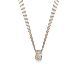 Roségold &amp;amp; Weißgold, Halsschmuck, Noor Exclusive Collier, Ref: 30743-010-M8