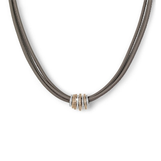 Roségold &amp;amp; Weißgold, Halsschmuck, Noor Exclusive Collier, Ref: 30748-010-M8