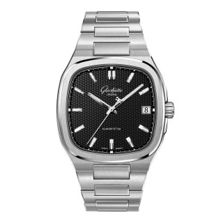 Damen- und Herrenuhr, Glashütte Original 70s, Ref: 1-36-10-04-02-86