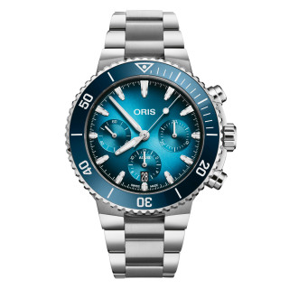 Herrenuhr, ORIS Aquis Chronograph, Ref: 01 771 7793 4155-07 8 23 01PEB