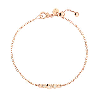 Roségold, Armschmuck, DoDo Armband Bollicine Roségold und Diamanten, Ref: DBC4004-BOLLI-DB09R