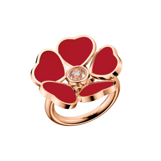 Roségold, Ringe, Chopard Happy Hearts Flowers Ring, Ref: 82A085-5817