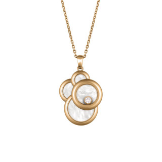 Roségold, Halsschmuck, Chopard Happy Diamonds Anhänger mit Halskette, Ref: 799888-5008