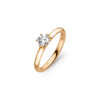 Roségold, Ringe, Henrich & Denzel Diva Solitärring, Ref: RS003.05000