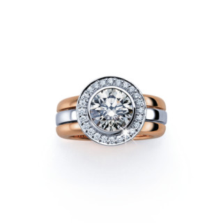Roségold &amp;amp; Weißgold, Ringe, Noor Exclusive Ring, Ref: 30284-139-W8