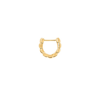 Gelbgold, Ohrringe, DoDo Creole Granelli, Ref: DOC5004-GRANX-000OG