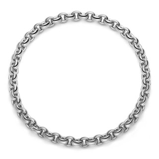 Weißgold, Halsschmuck, IsabelleFa Collier "ChaCha 11", Ref: 04111/45BKL-WG
