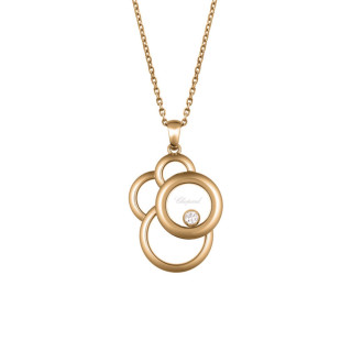 Roségold, Halsschmuck, Chopard Happy Diamonds Anhänger mit Halskette, Ref: 799888-5001