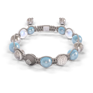 Weißgold, Armschmuck, Shamballa Jewels Braided Armband, Ref: D189775-XL
