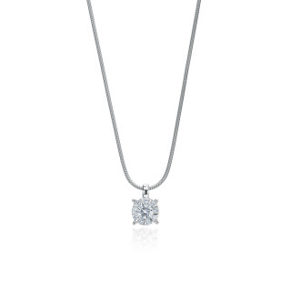 Weißgold, Halsschmuck, Heinz Mayer Solitage® Collier, Ref: 11354-1027-19a