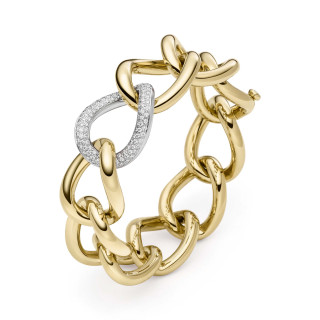 Gelbgold, Armschmuck, IsabelleFa Armband "Grace 24" Pavé, Ref: 60024/21BMO-GG