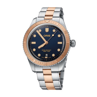 Damen- und Herrenuhr, ORIS Divers Sixty‑Five, Ref: 01 733 7707 4355-07 8 20 17