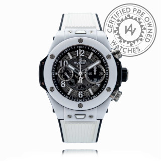  Hublot Unico White Ceramic, Ref: 421.HX.1170.RX