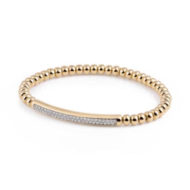 Armschmuck, Gelbgold, Al Coro Stretchy Armband